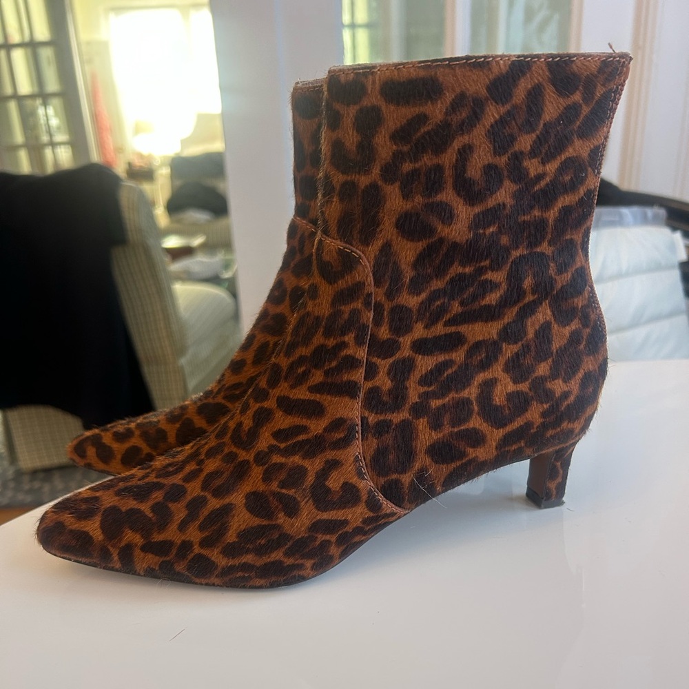 Madewell Leopard Print Ankle Boots